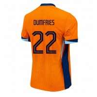 Netherlands Denzel Dumfries #22 Replica Home Shirt Euro 2024 Short Sleeve